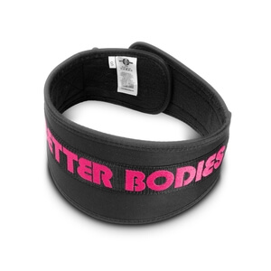 Better Bodies Womens Gym Belt, M, Black/pink