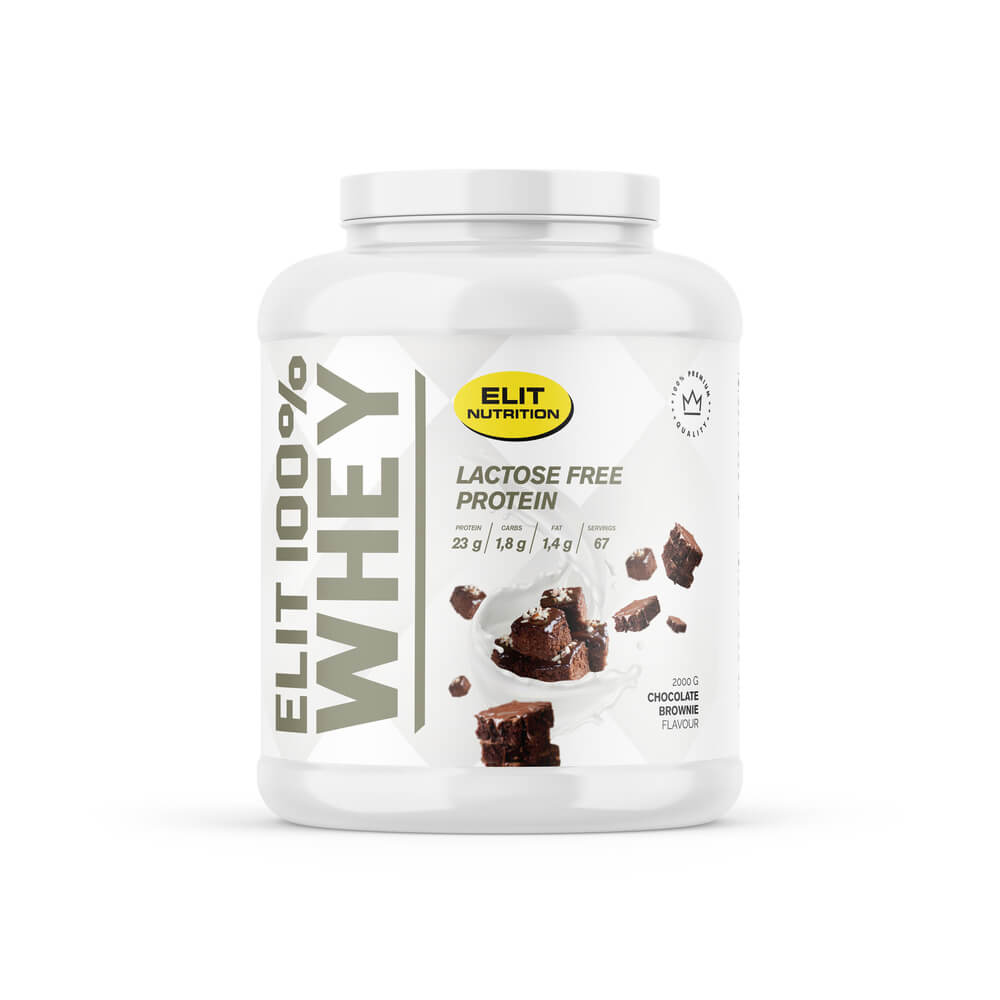 Elit 100% Whey, Lactose Free, 2 kg, Chocolate Brownie