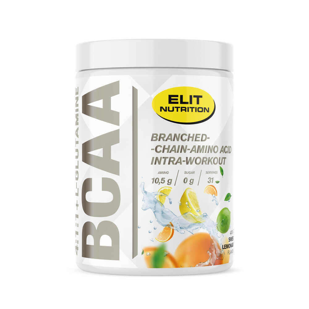 BCAA 4:1:1 + L-glutamin, 400 g, Sweet Lemonade billede