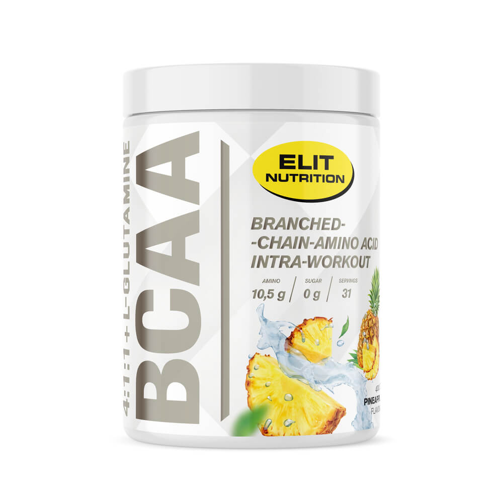 BCAA 4:1:1 + L-glutamin, 400 g, Ananas