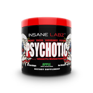 Psychotic Pre-Workout, 259g, Apple