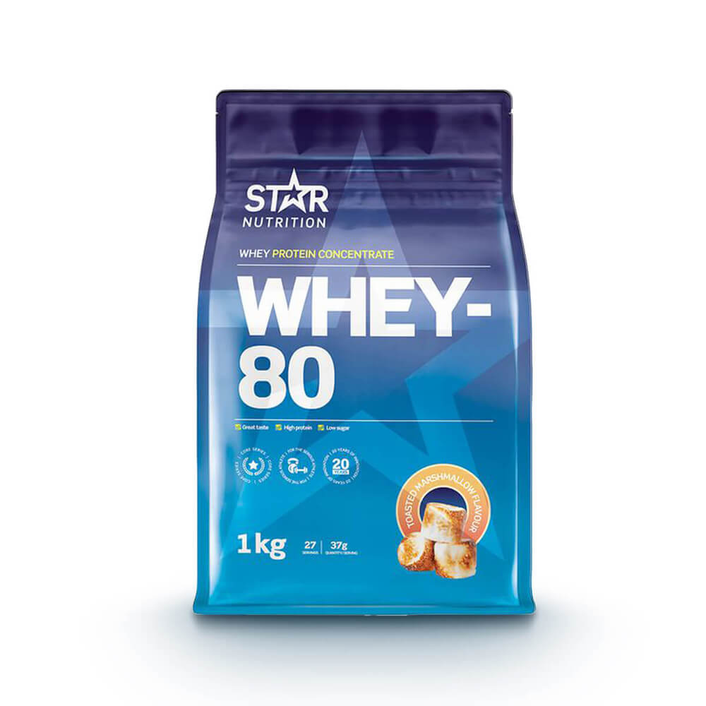 Whey-80, 1 kg, Ristet skumfidus billede