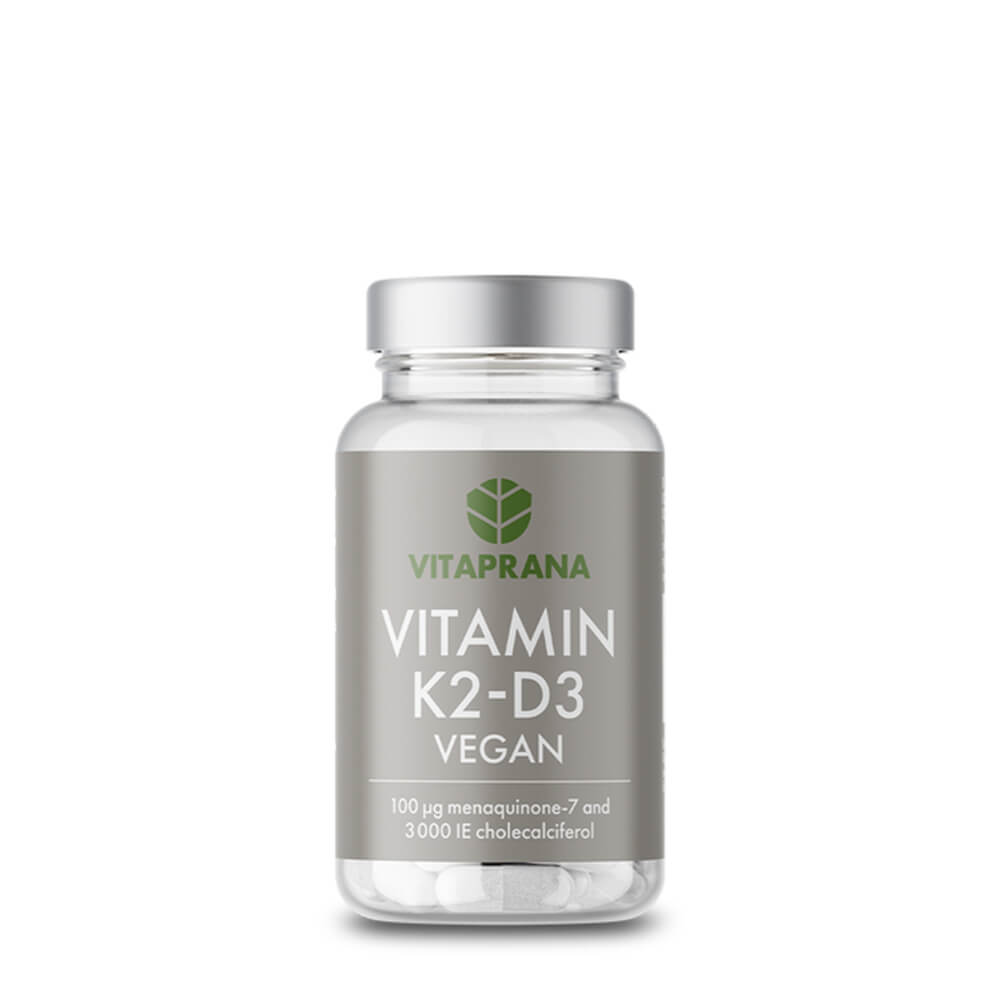 Vitamin K2+D3 (vegansk), 100 kapsler billede
