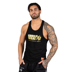 Classic Tank Top, black/gold, small