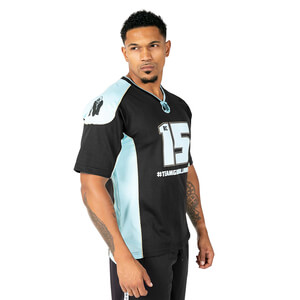 Athlete T-Shirt 2.0 (Brandon Curry), black/light blue, large