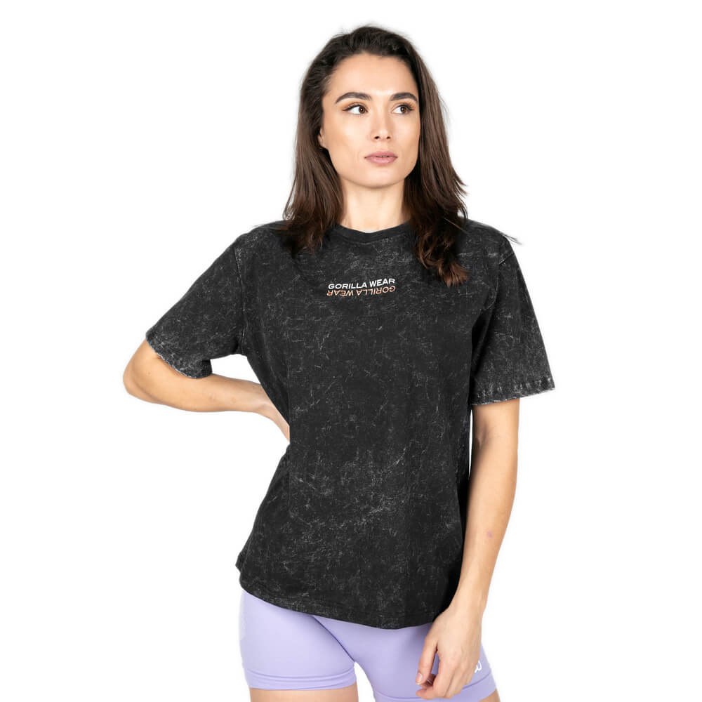 Medina Oversized T-Shirt, washed black, large