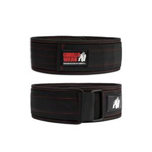4 Inch Nylon Belt, black/red, small/medium billede