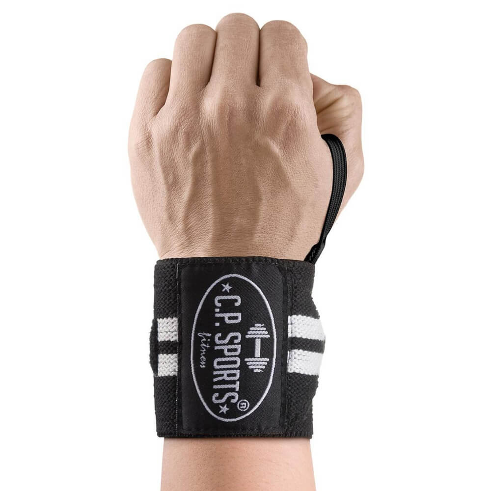 Wrist Wraps, 30 cm, black/white