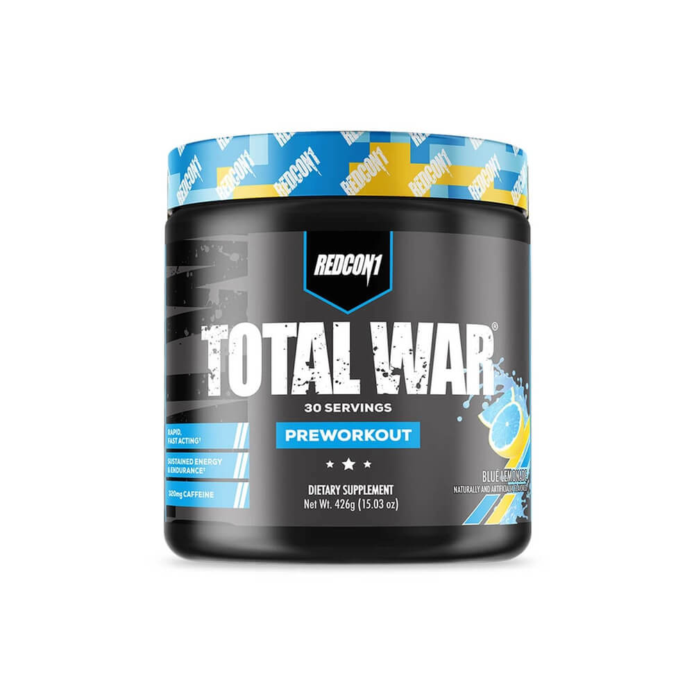 Præ-træningsprodukt med stimulerende virkning Total War - Preworkout, Blue Lemonade - 426g
