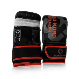 Budo-Nord Sack handske Speed ll, sort/rød, xsmall