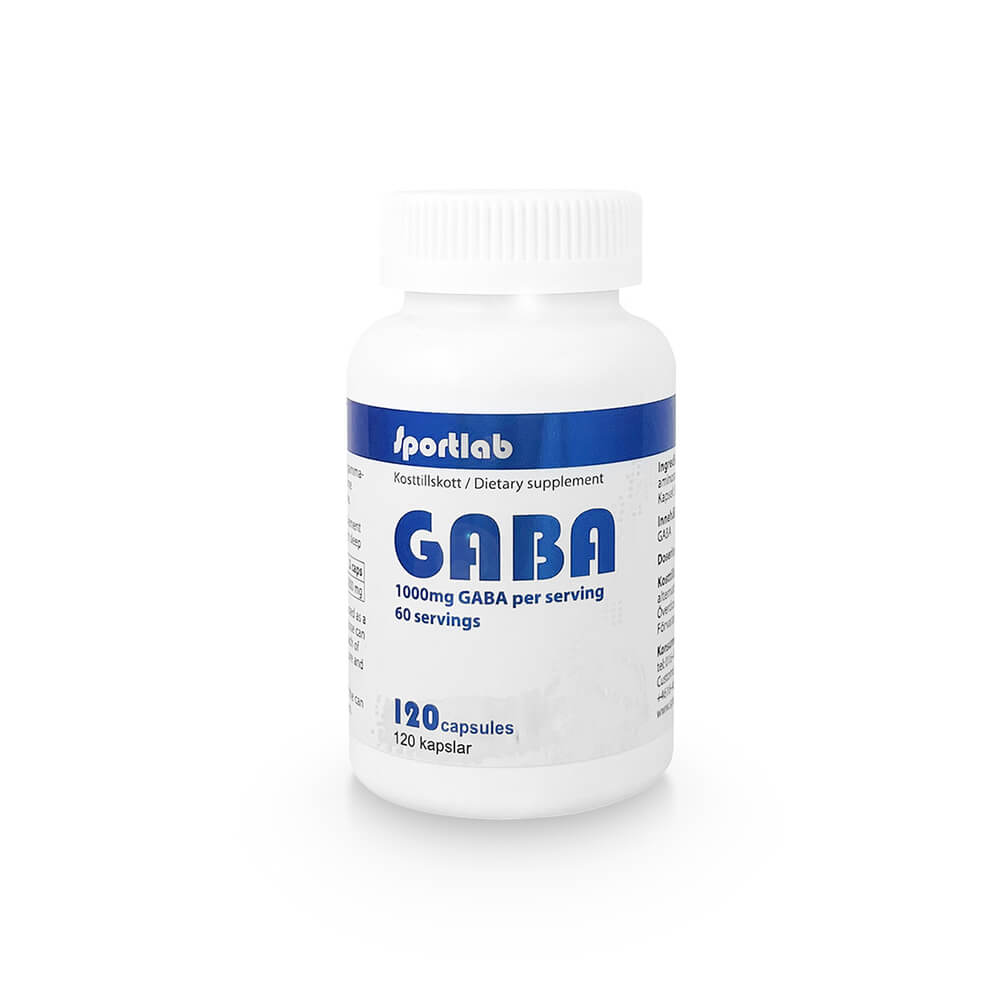 GABA 500 mg, 120 kapsler, Sportlab
