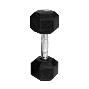 Hexhåndvægt gummi, 9 kg, Abilica