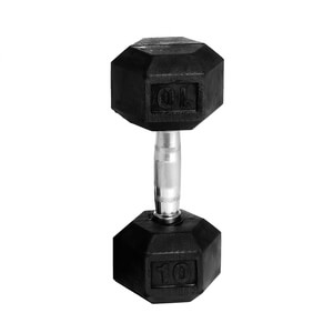 Hexhåndvægt gummi, 10 kg, Abilica billede