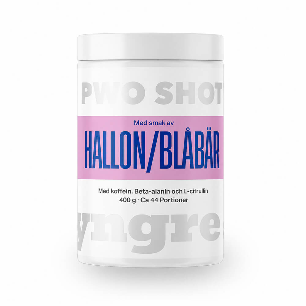 PWO Shot, 400 g, Hindbær/Blåbær