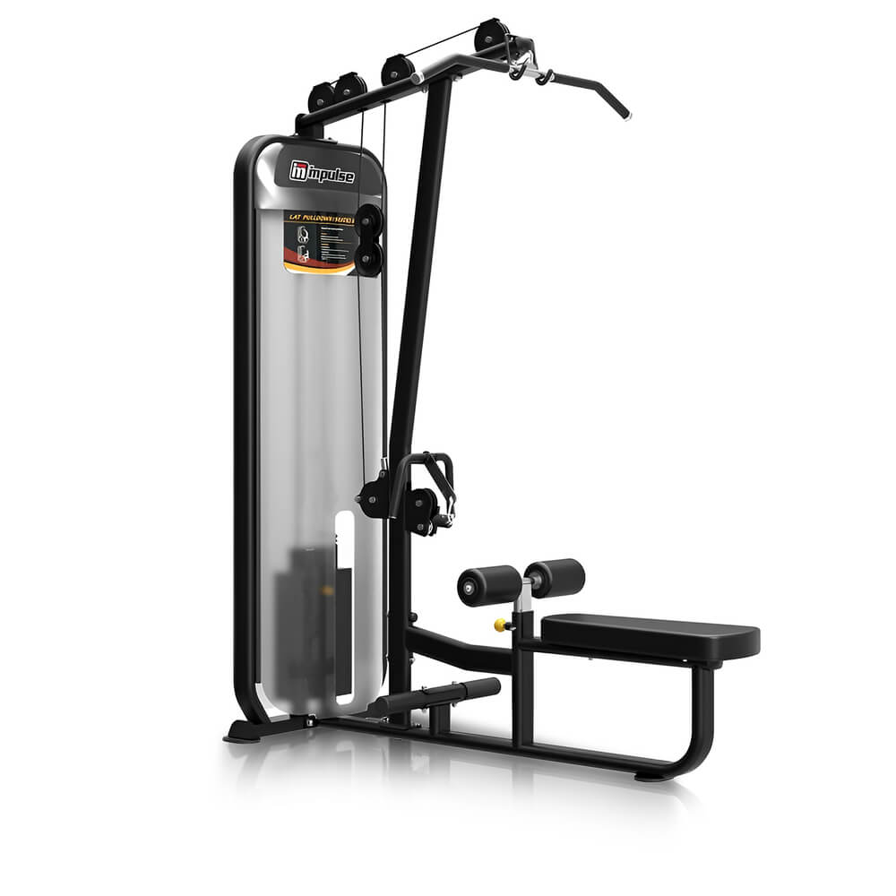 Lat Pulldown/Seated Row PL9002 Black, Impulse