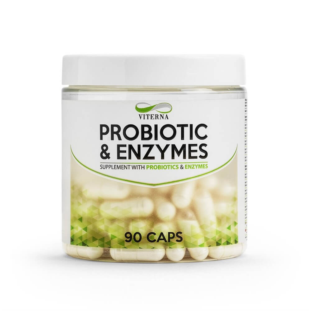 Probiotic &amp; Enzymes, 90 kapsler, Viterna