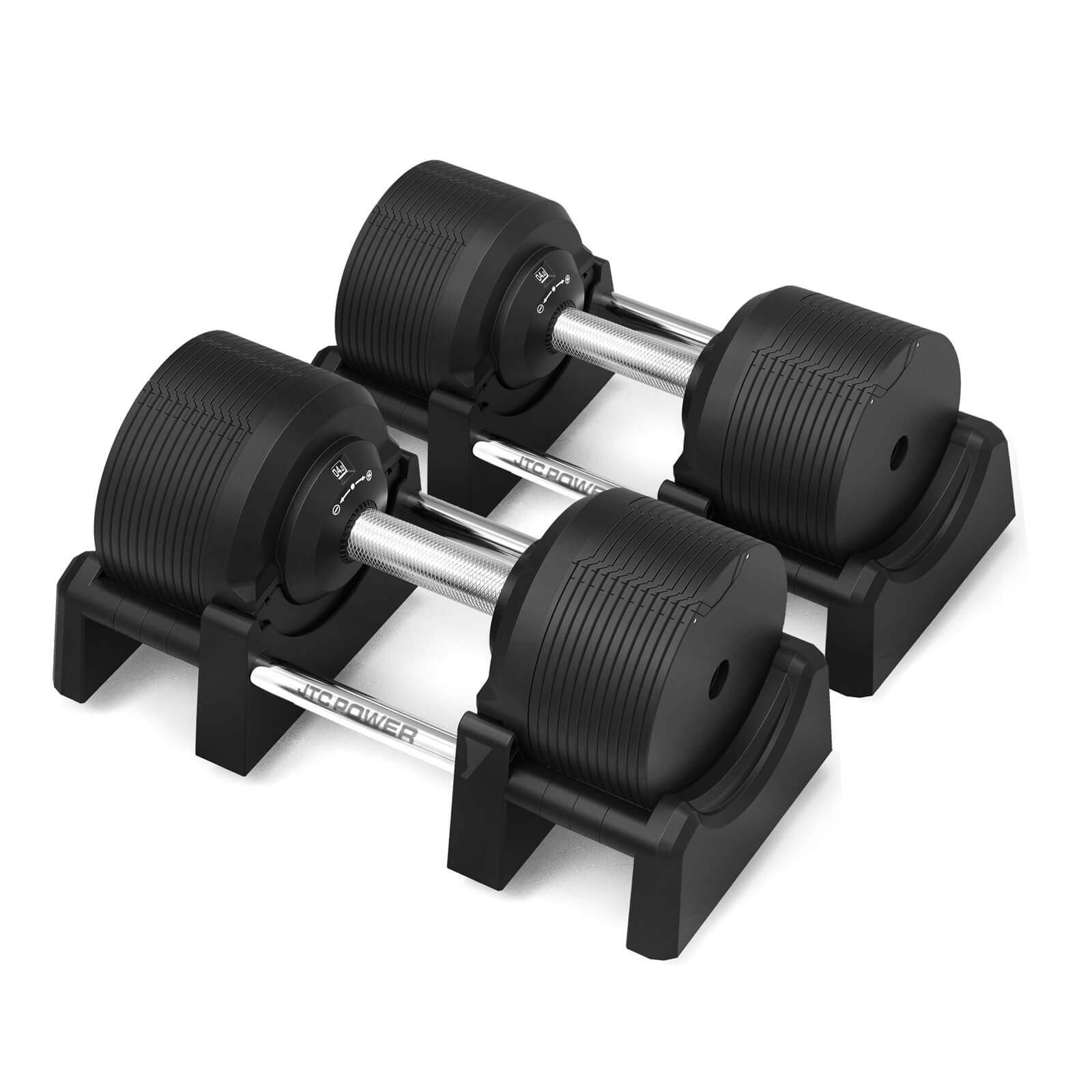 Justerbare håndvægte PRO, 2 x 4-41.5 kg, JTC Power 