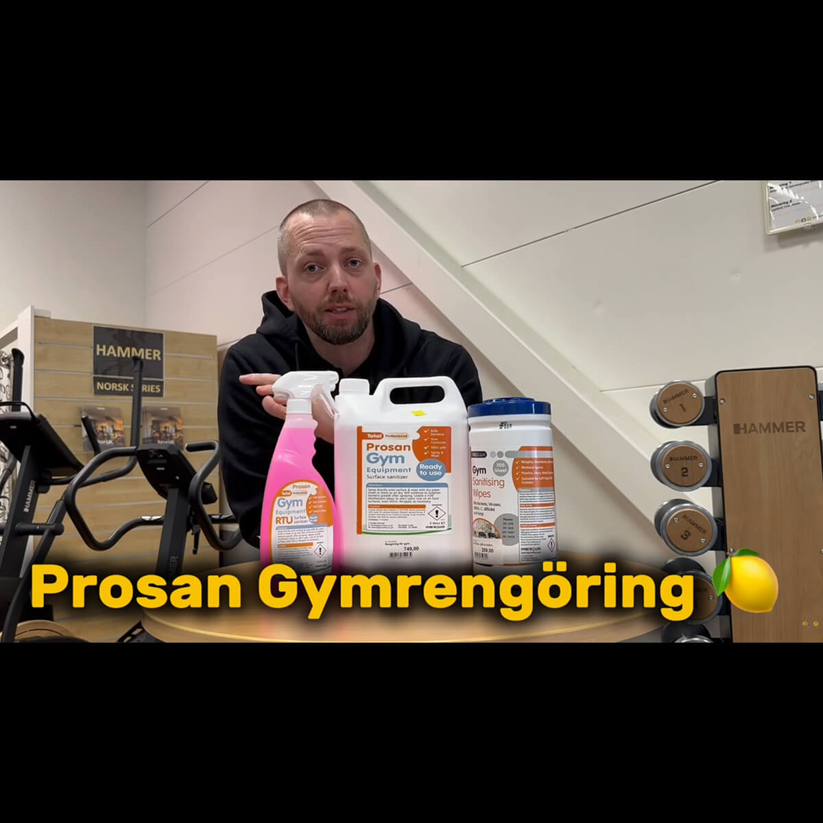 Rengøringssæt til gym, 4 x 5 liters refill view 2