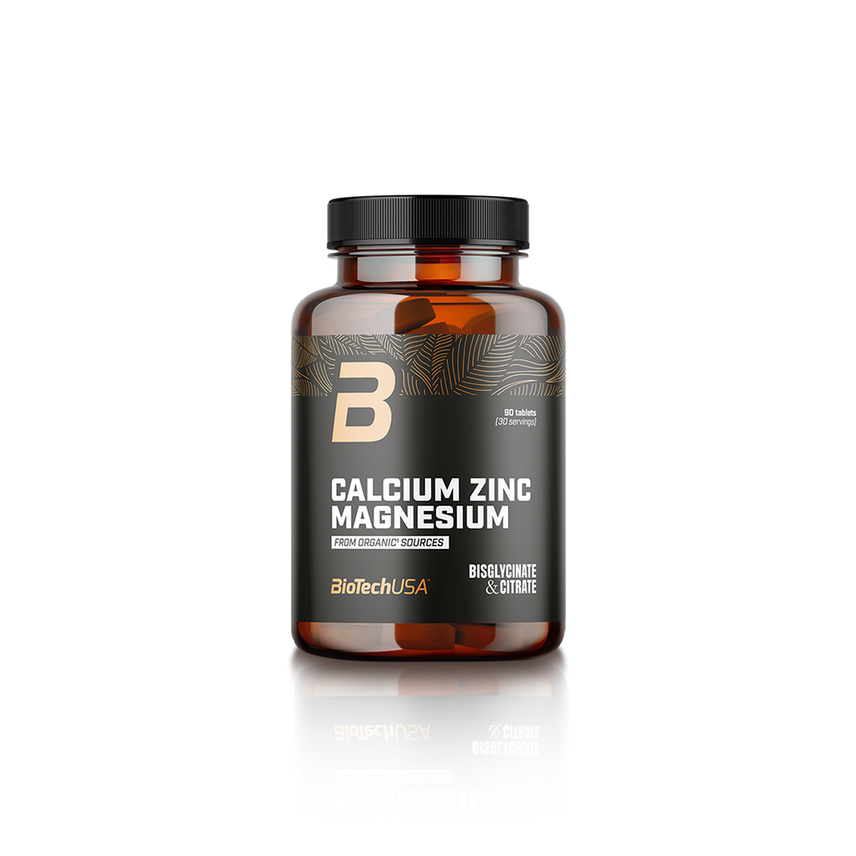 Tjek Calcium Zink Magnesium, 100 tabletter, BioTech USA på SportGymButiken.