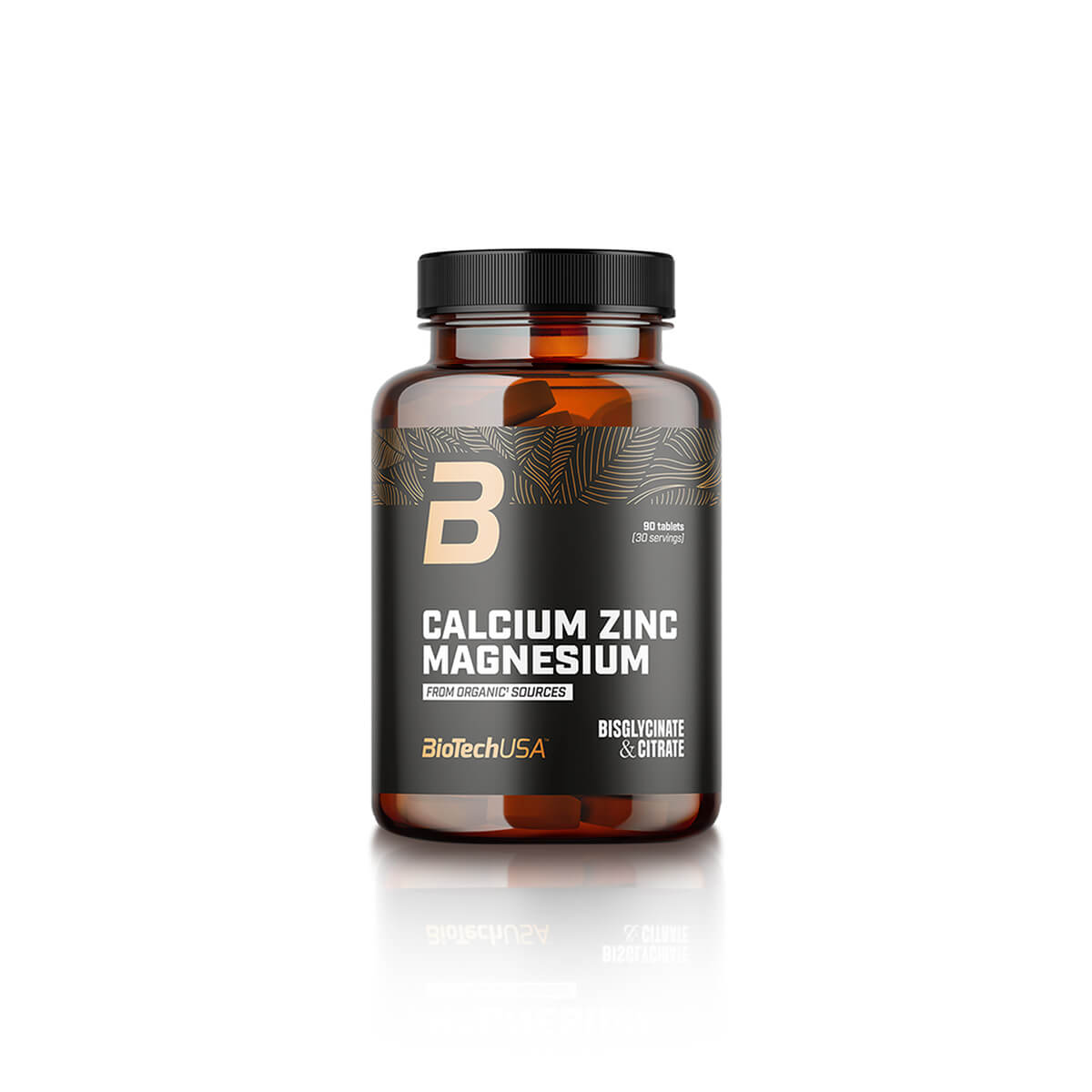 Tjek Calcium Zink Magnesium, 100 tabletter, BioTech USA på SportGymButiken.