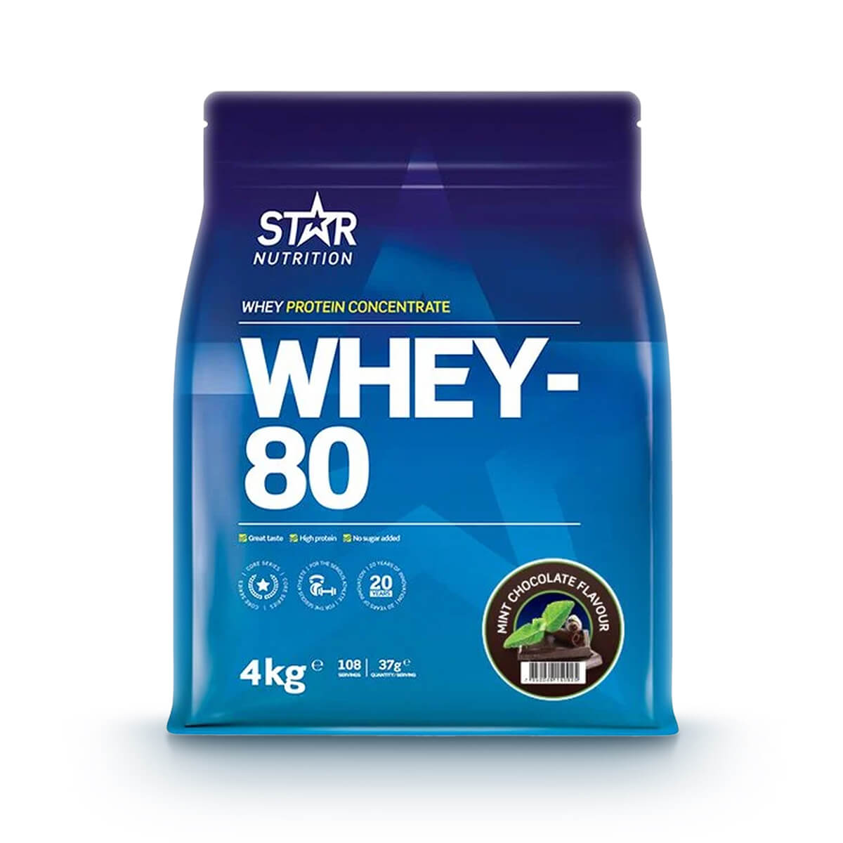 Tjek Whey-80, 4 kg, Star Nutrition ud på SportGymButikken.dk