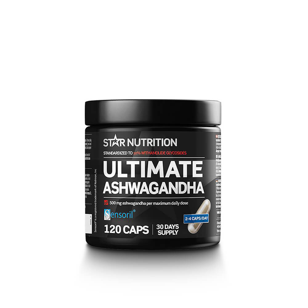 Tjek Ultimate Ashwagandha, 120 kapsler, Star Nutrition på SportGymButikken.dk