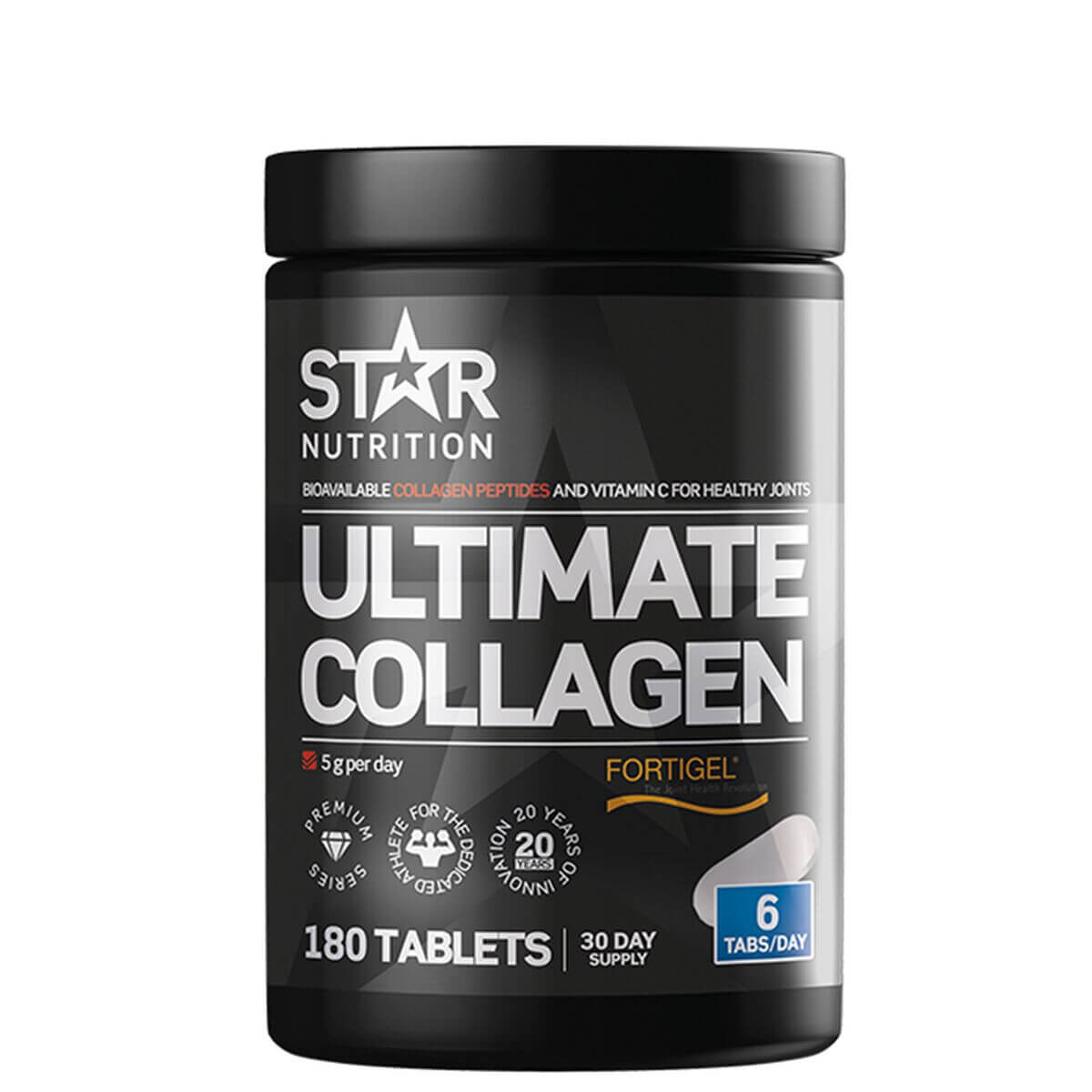 Tjek Ultimate Collagen, 180 tabletter, Star Nutrition på SportGymButikken.dk