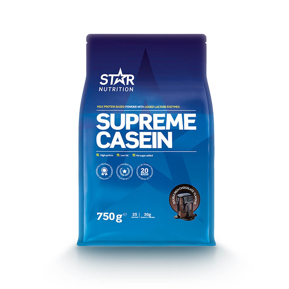 Tjek Supreme Kasein, 750 g, Star Nutrition på SportGymButikken.dk