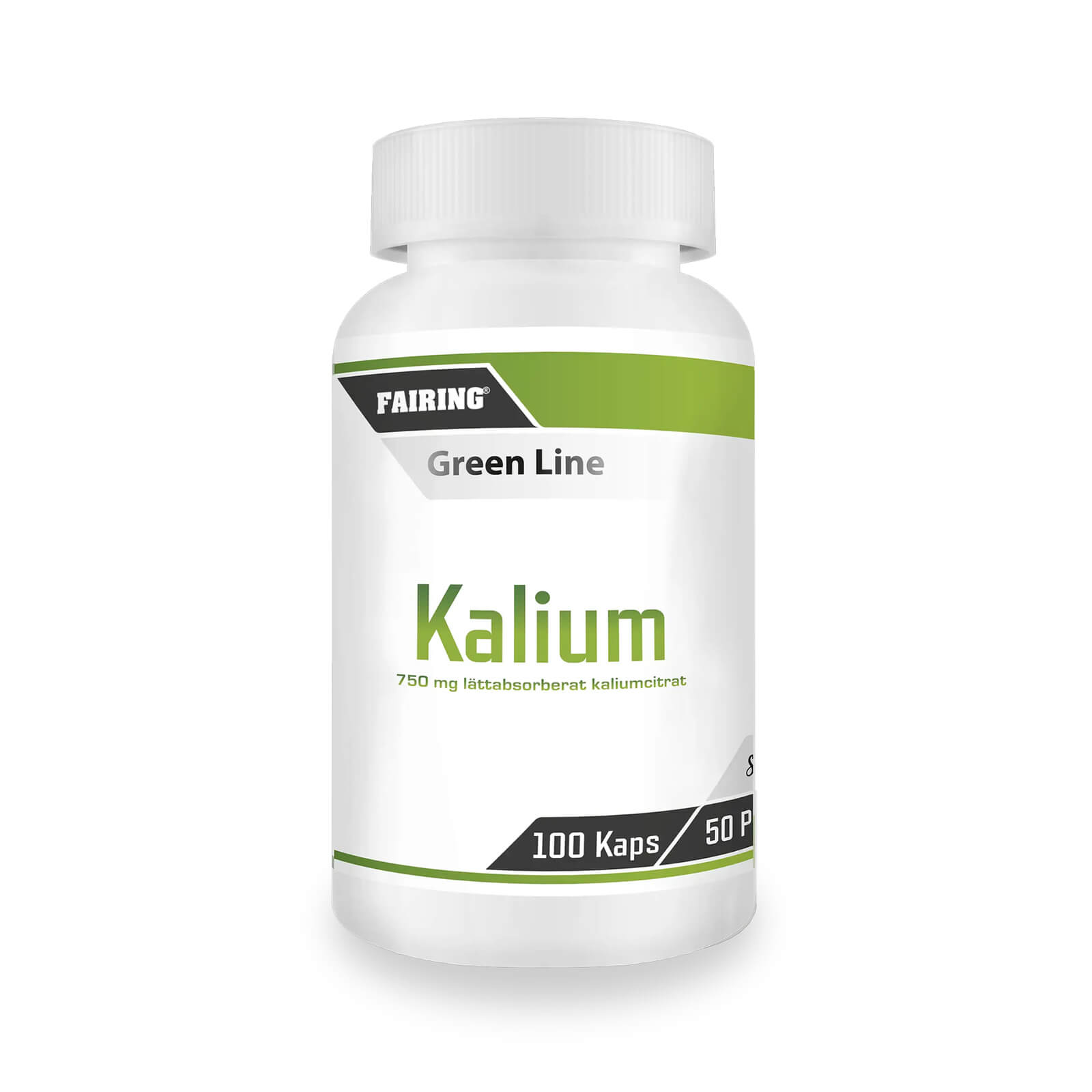 Tjek Kalium, 100 kapsler, Fairing på SportGymButikken.dk