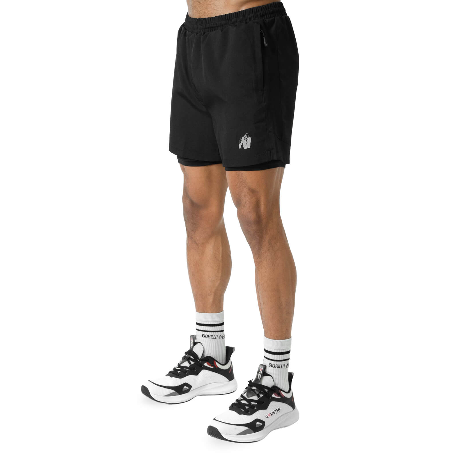Lowell 2-In-1 Shorts, black