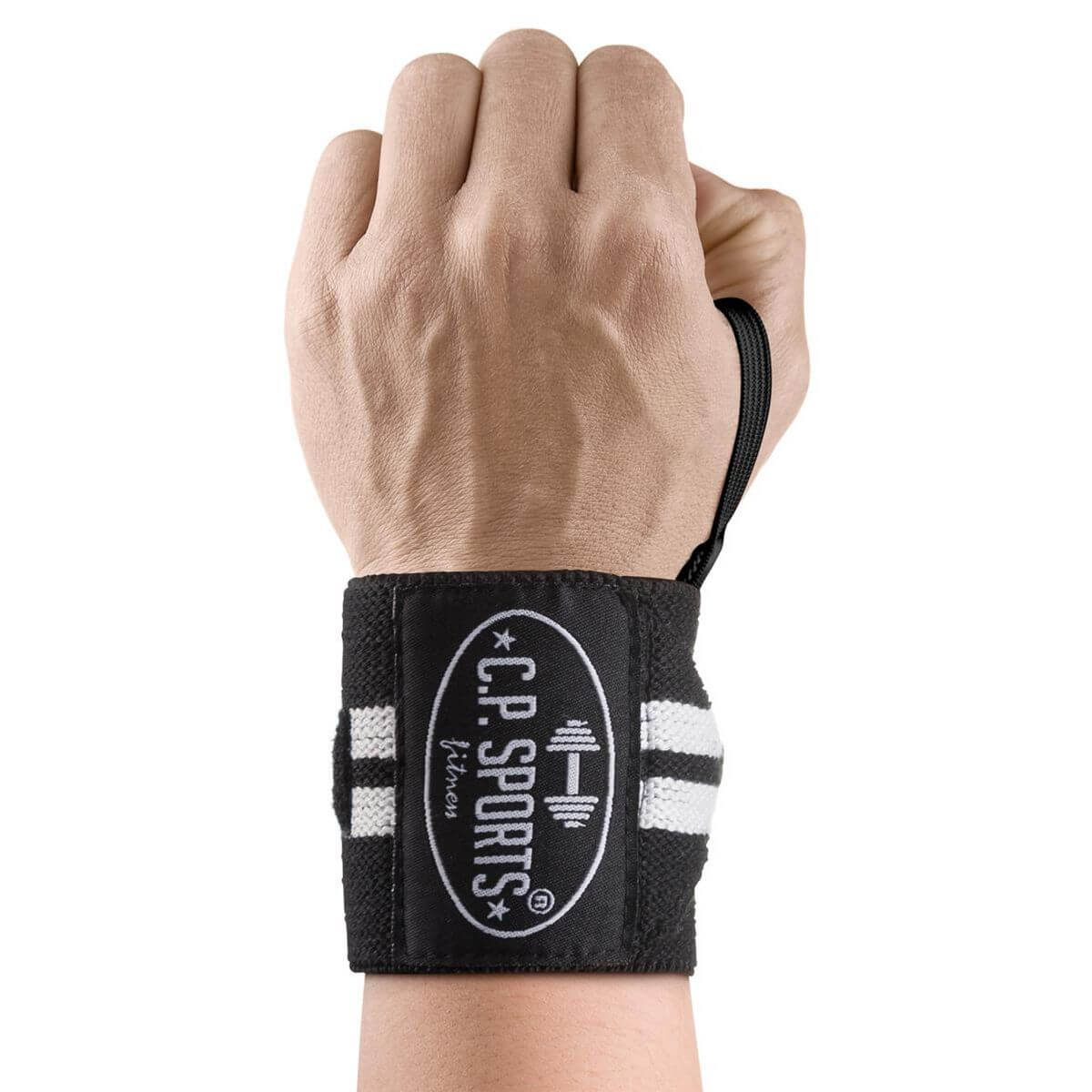 Wrist Wraps, 30 cm, black/white