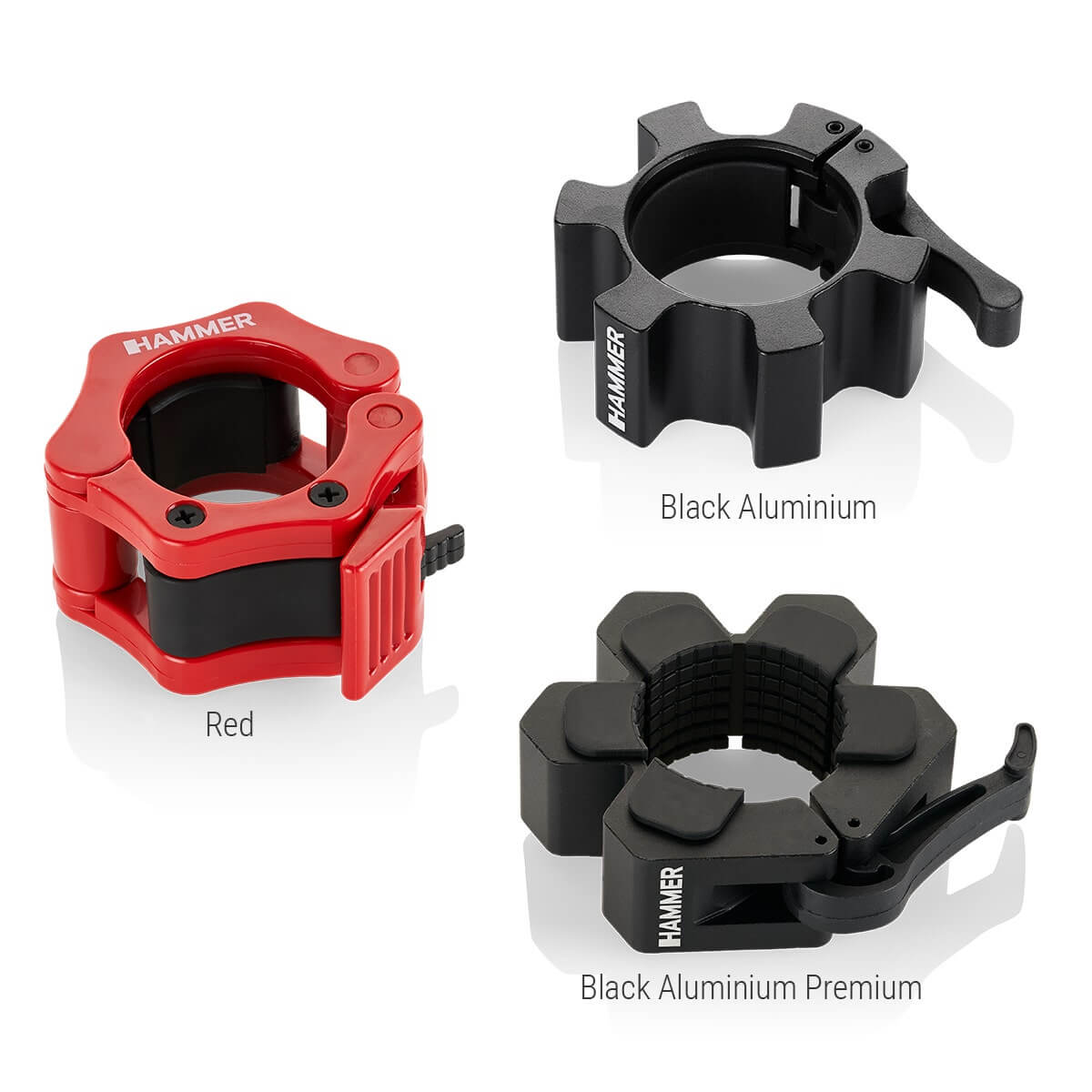 Olympiske hurtiglåse Premium, sort, Hammer