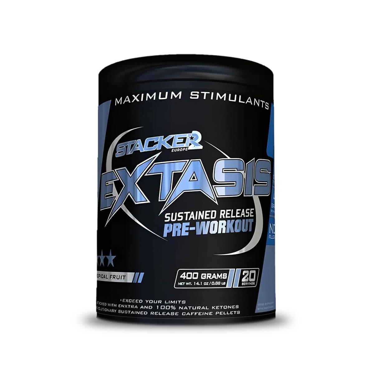 Stacker 2, Extasis PWO Tropical Fruit, 400g