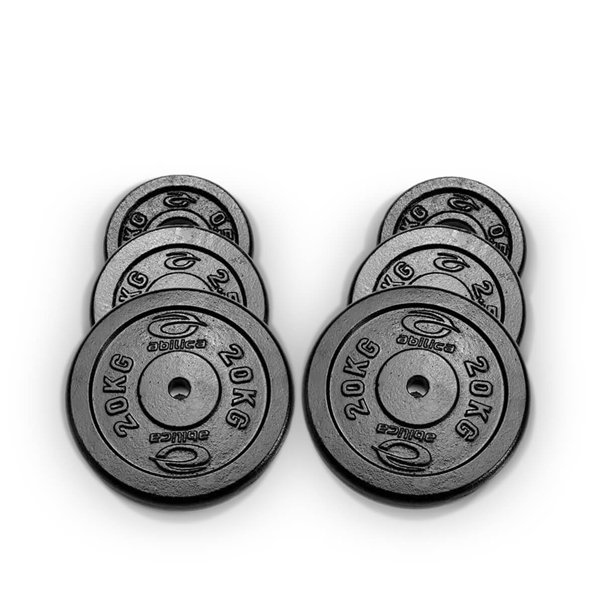 Vægtskiver 25 mm, 2 x 15 kg, Abilica