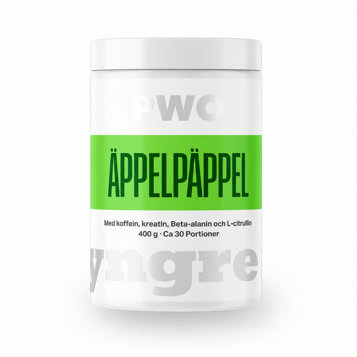 Tjek Tyngre PWO, 400 g, Æblepoppel ud på SportGymButikken.dk