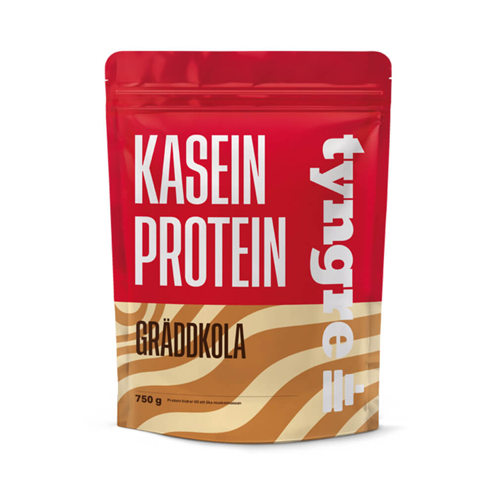 Tjek Heavier Casein, 750 g, Creamy Caramel på SportGymButikken.dk