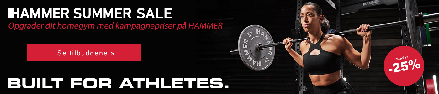 HAMMER SUMMER SALE Opgrader dit homegym med kampagnepriser på HAMMER »
