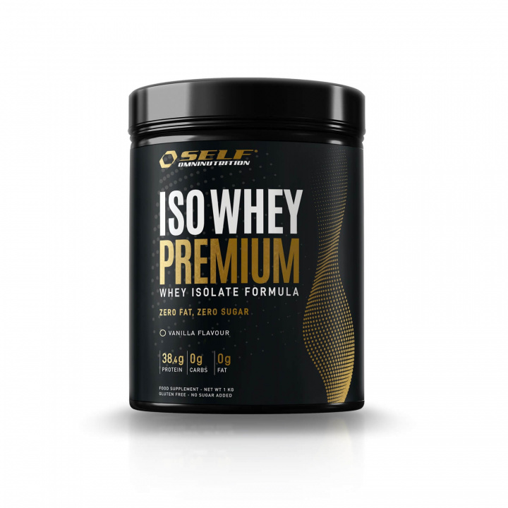 Tjek Iso Whey Premium, 1 kg, vanilje ud på SportGymButikken.dk