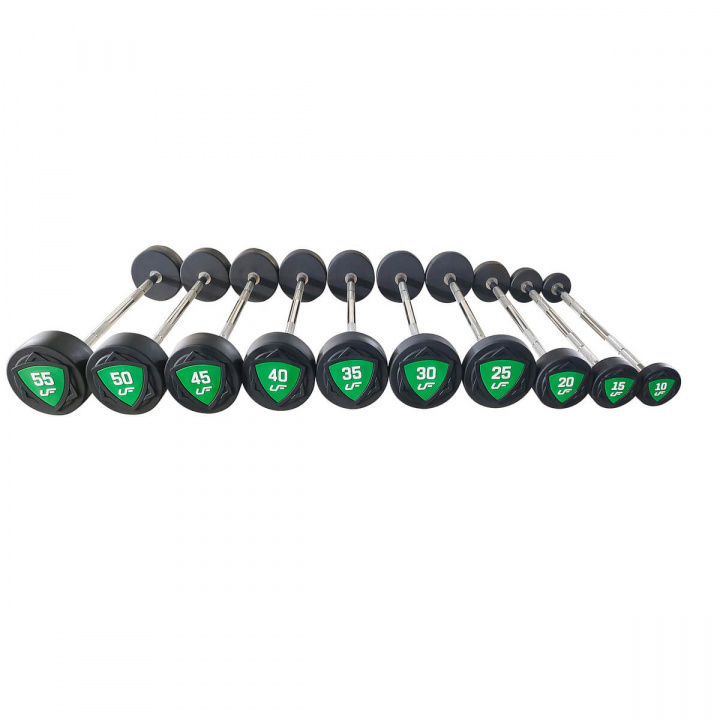 Faste vægtstænger, 10 st: 10 – 55 kg i gruppen Styrke / Pakke / Vægtstangsæt hos Sportgymbutikken.dk (13-MS-UFB-SET-32)