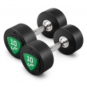 Polyuretan-håndvægte, 10 par: 1 – 10 kg
