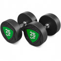 Polyuretan-håndvægte, 10 par: 2.5 – 25 kg