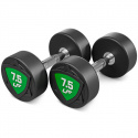 Polyuretan-håndvægte, 10 par: 2.5 – 25 kg