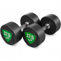 Polyuretan-håndvægte, 10 par: 2.5 – 25 kg