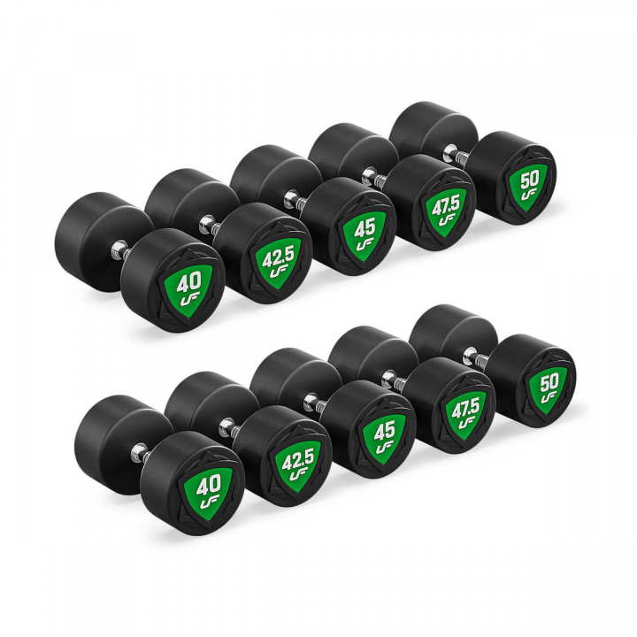 Polyuretan-håndvægte, 5 par: 40 – 50 kg i gruppen Styrke / Pakke / Håndvægt pakke hos Sportgymbutikken.dk (13-MS-UFD-SET-45)