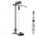 Lat pulldown / Seated Row, vægmonteret, Marbo Sport