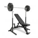 Bænk, Stativ & Bumpersæt 80 kg