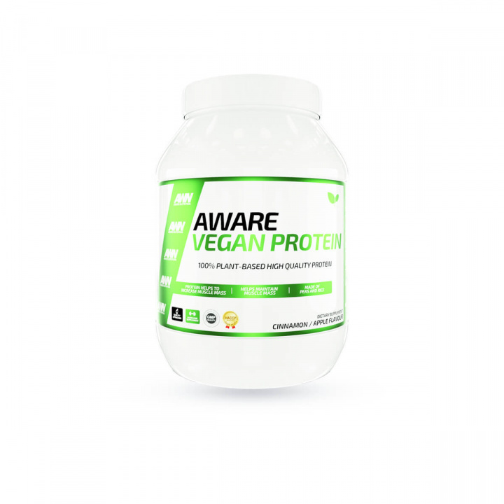 Tjek Vegansk Protein, 900 g, Aware Nutrition på SportGymButikken.dk