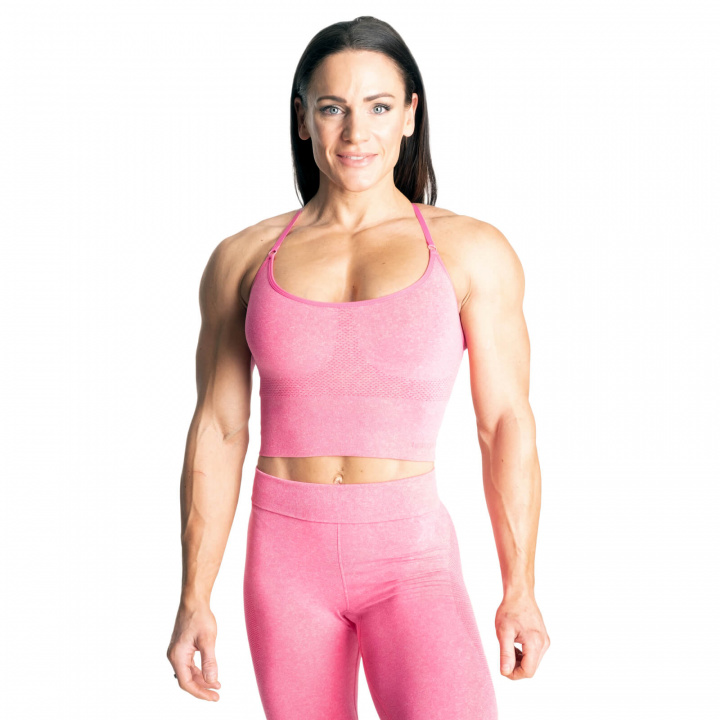Tjek Astoria Seamless BH, hot pink melange, Better Bodies hos SportGymButik