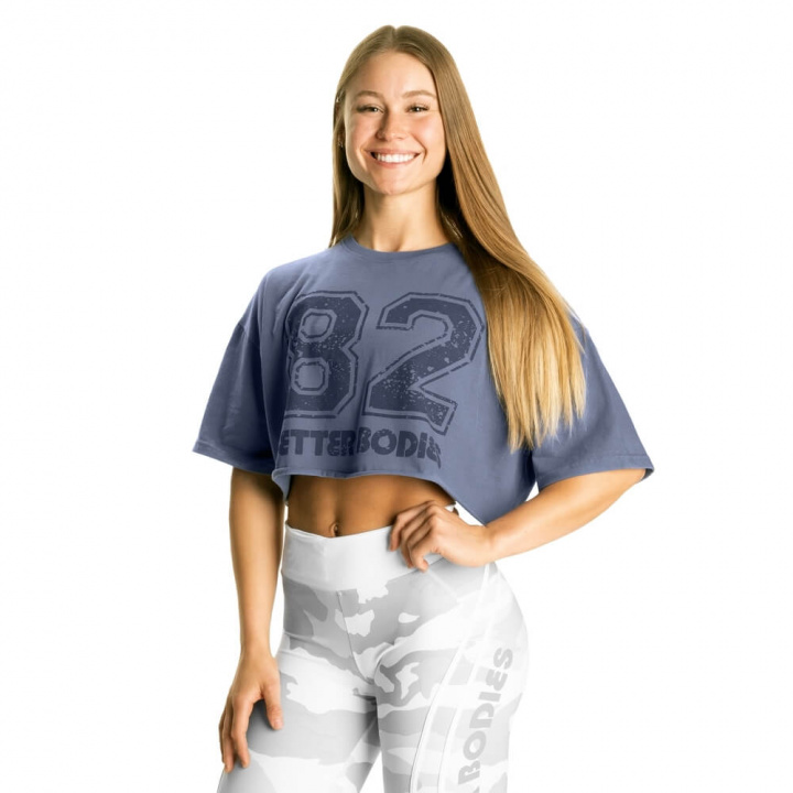 82 Onesize Tee, foggy blue, Better Bodies i gruppen Dametøj / Overdele / T-shirts hos Sportgymbutikken.dk (BB-111133-533)