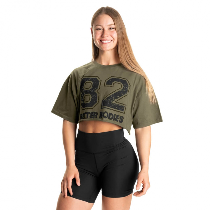 82 Onesize Tee, washed green, Better Bodies i gruppen Dametøj / Overdele / T-shirts hos Sportgymbutikken.dk (BB-111133-664)